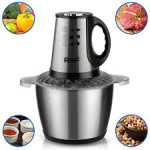 Hachoir Électrique RAF R.7032 3L – Noir et INOX