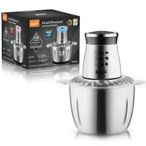 Hachoir électrique Raf R.7030 1000Watts Silver-Noir