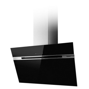 Hotte Design FOCUS - Largeur: 90 cm - Aspiration périmétrale - Afficheur numérique - 3 vitesses - Touches sensitives - D