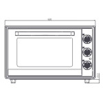 Four Électrique Ventilé FOCUS F-60X 60 Litres - Inox