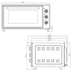 Four Électrique Ventilé FOCUS F45V 45L - Vert