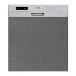 Lave Vaisselle Semi Encastrable FOCUS F502X 12 Couverts - Silver