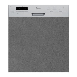 Lave Vaisselle Semi Encastrable FOCUS F502X 12 Couverts - Silver
