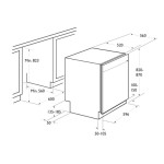 Lave Vaisselle Semi Encastrable FOCUS F502X 12 Couverts - Silver