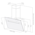 Hotte Design FOCUS F911B 90CM - NOIR