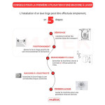 Lave linge Frontal FOCUS SMART 1411 11kg - Gris Foncé