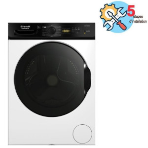 Lave Linge Frontal Inverter BRANDT BLF124QWBL 12kg - Blanc