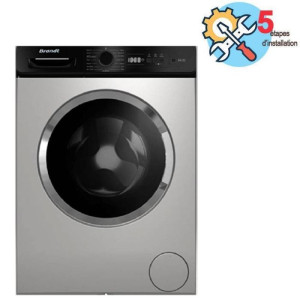 Lave Linge Frontal Inverter BRANDT BLF942QSBL 9kg - Silver