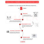 Lave Linge Frontal SAMSUNG WW90T654DLN Eco Bubble 9Kg - Inox