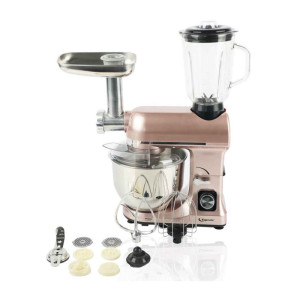 Robot Pétrin Multifonction Topmatic PKM-18001BG / 1800W / Rose Gold