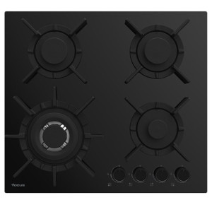 Plaque de Cuisson Encastrable FOCUS F415B 4 Feux 60 cm - Noir
